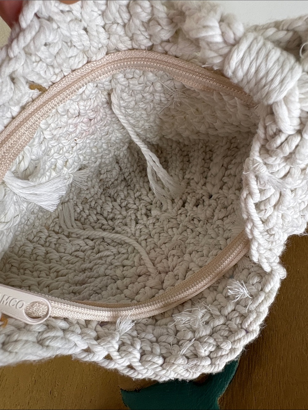 Rainbow Mandala Medallion Crochet Macrame Knit Woven Handmade Crossbody Bag - Picture 5 of 5
